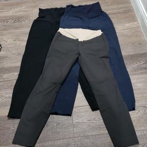Maternity dress pants bundle, ankle skinny
